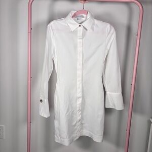 Witchery Cream Shirt Dress